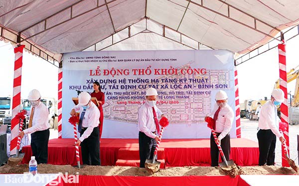Tiến độ sân bay Long Thành và việc khởi công khu tái định cự Lộc An - Bình Sơn